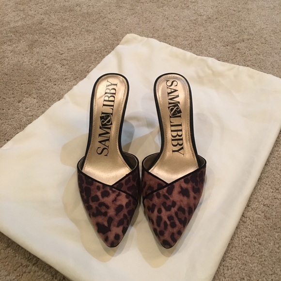 Sam & Libby Shoes - Sam & Libby leopard mules